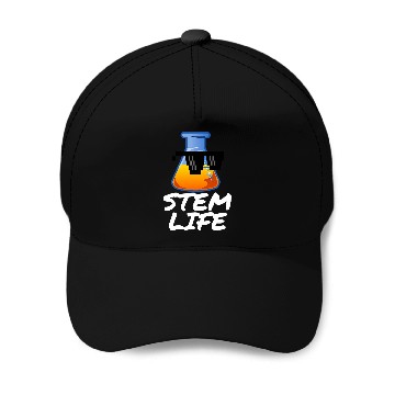 Discover STEM LIFE SCIENCE TECHNOLOGY ENGINEERING MATH BEAKER Baseball Caps
