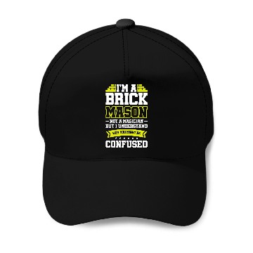 Discover Funny Cool Brick Mason Bricklayer Apparel 10 Baseball Caps