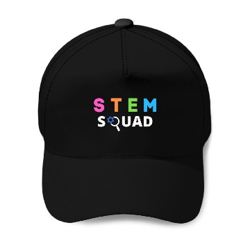 Discover STEM Squad Science Technology Engineering Math Steminist Baseball Tees Baseball Caps