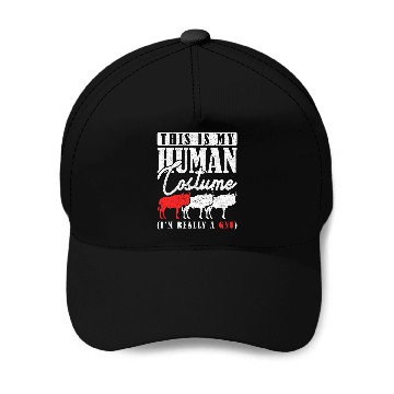 Discover This Is My Human Costume IM Really A Gnu Gnu Design Baseball Tees Baseball Caps