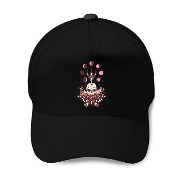 Discover Moth Boho Witch Gothic Dark Design Witchcraft Magic Spell Baseball Caps
