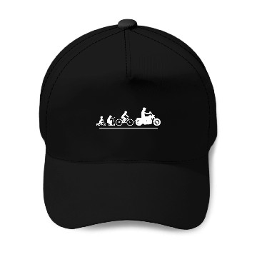 Discover Evolution Motorcycle Biker Gift Baseball Tees Baseball Caps