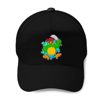 Discover Parrot Pirate Saber Baseball Caps