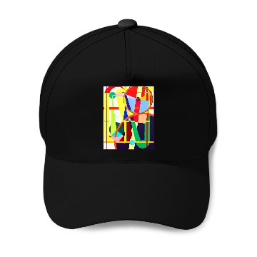 Discover Geometric Harmony Abstract Patterns on Cool Novelty Baseball Caps