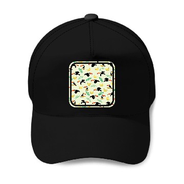 Discover Tropical toucan bird pattern Baseball Caps