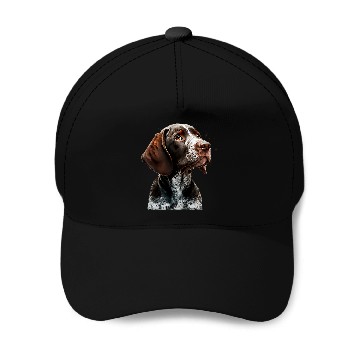 Discover Funny german shorthaired pointer Cute Puppy Baseball Tees Baseball Caps