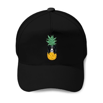 Discover Funny Border Collie pineapples Dog Baseball Caps