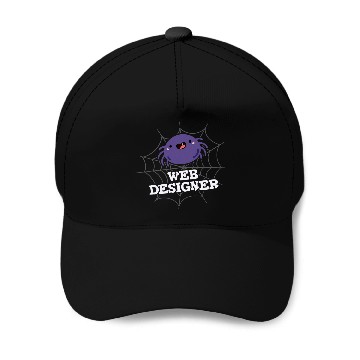 Discover Web Designer Funny Spider Pun Baseball Caps