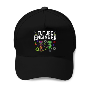 Discover Robot Builder Robotics Engineer AI Artificial Intelligence Baseball Tees Baseball Caps