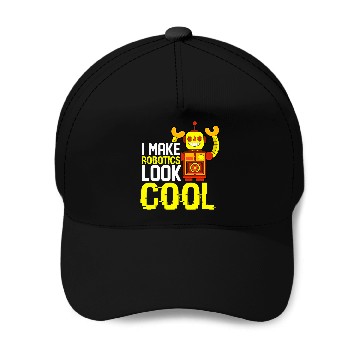 Discover Robot Building Engineer Student Robot Builder Funny Robotic Baseball Caps
