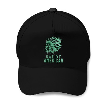 Discover Native American Chief Indian Baseball Tees Baseball Caps