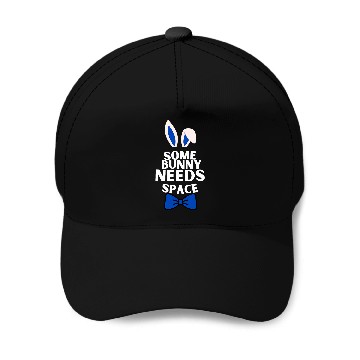 Discover somebunny needs space funny astronaut easter day space Baseball Caps