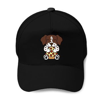 Discover Pizza German Shorthaired Pointer Dog Zip Baseball Caps