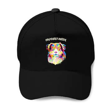 Discover Obviously Aussie Australian Shepherd Funny 1 Baseball Tees Baseball Caps