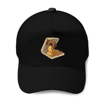 Discover Rhodesian Ridgeback Eating Pizza Funny Dog Baseball Tees Baseball Caps