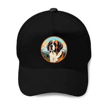 Discover Saint Bernard Dog Breed 3 Baseball Tees Baseball Caps