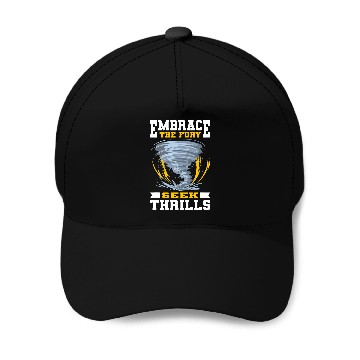 Discover Tornado Chaser Storm Chasing Storm Hunter Meteorologist Baseball Caps