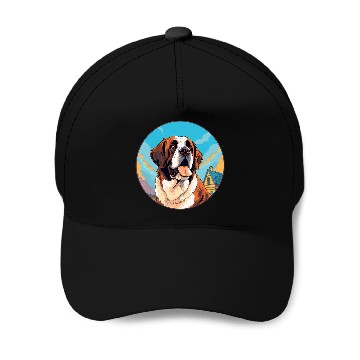 Discover Saint Bernard Dog Breed Baseball Caps