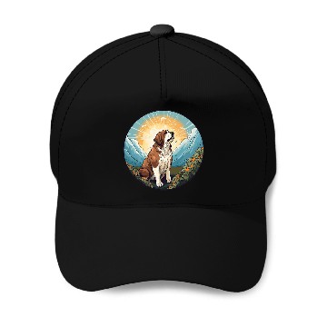Discover Saint Bernard Dog Breed 1 Baseball Tees Baseball Caps