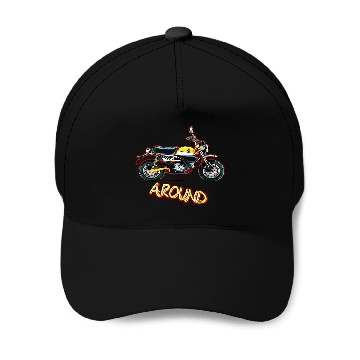 Discover Monkey Around 2Motorcycle Scooter Baseball Caps