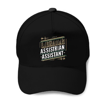 Discover librarian assistant Baseball Caps