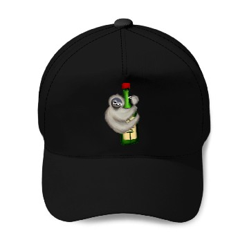 Discover Sloth Climbing Soju Bottle Baseball Tees Baseball Caps