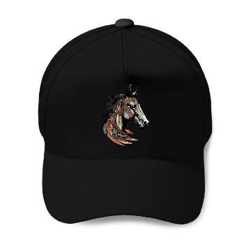 Discover Native American Horse Totem Baseball Tees Baseball Caps