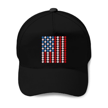 Discover Baseball USA Flag American Flag 1 Baseball Tees Baseball Caps