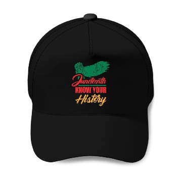 Discover Juneteenth know your history Baseball Caps