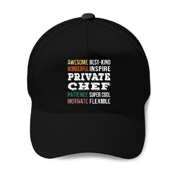Discover Private Chef Baseball Caps Funny Appreciation Baseball Caps
