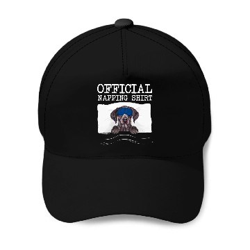 Discover Sleeping German Shorthaired Pointer Sleep Official Napping Baseball Caps