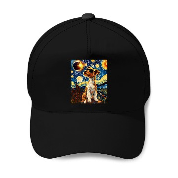 Discover Total Solar Eclipse Wire Hair Fox Terrier 5 Baseball Caps