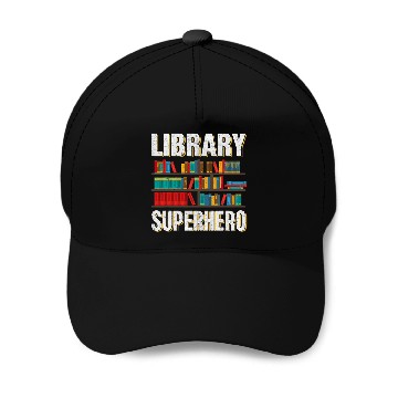 Discover Library Superhero I Librarian Baseball Tees Baseball Caps