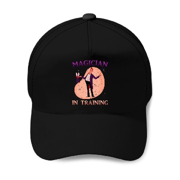 Discover magic 2magician in training 2bunny 2tricks 2rabbit Baseball Tees Baseball Caps
