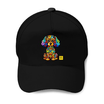 Discover Pretty Poodle Baseball Tees Baseball Caps