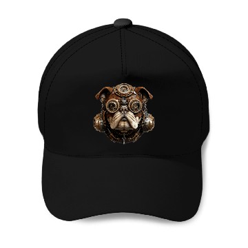 Discover Steampunk Pug Baseball Caps