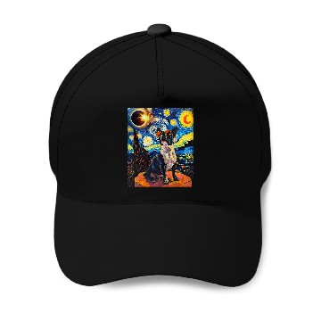 Discover Total Solar Eclipse Boston Terrier Dog Baseball Caps