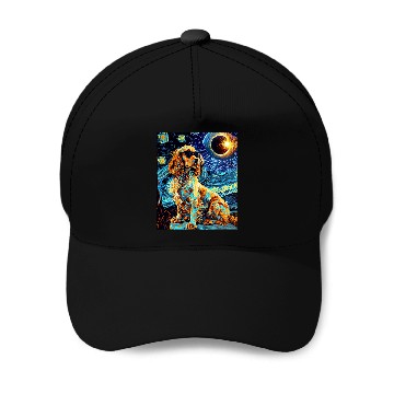 Discover Total Solar Eclipse Welsh Springer Spaniel Dog Baseball Tees Baseball Caps