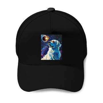 Discover Total Solar Eclipse Great Pyrenees Dog Baseball Tees Baseball Caps
