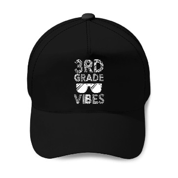 Discover Back To School 3Rd Grade Vibes Baseball Caps