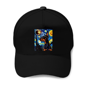 Discover Total Solar Eclipse Doberman Dog Baseball Caps