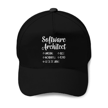 Discover Software Architect Funny Gift Baseball Tees Baseball Caps