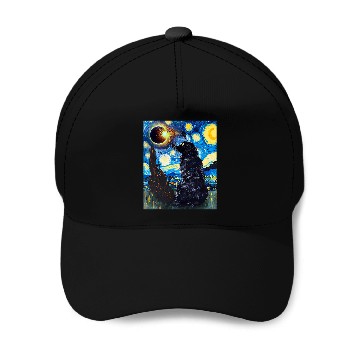 Discover Total Solar Eclipse Newfoundland Dog 5 Baseball Caps