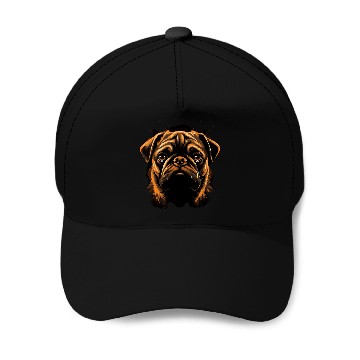 Discover Pug Colorful Baseball Tees Baseball Caps