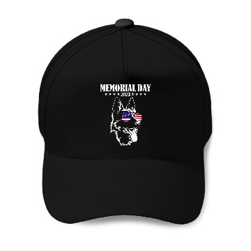 Discover Memorial Day German Shepherd Baseball Caps