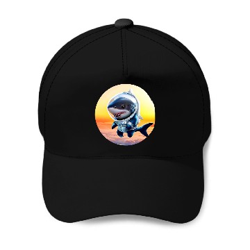 Discover Shark Astronaut Baseball Caps