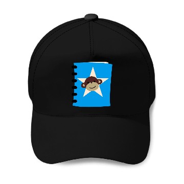 Discover Monkey going back to school 7 Baseball Caps