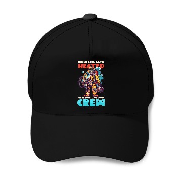 Discover Life Gets Heated Cool Down Crew Design Firefighter Baseball Caps