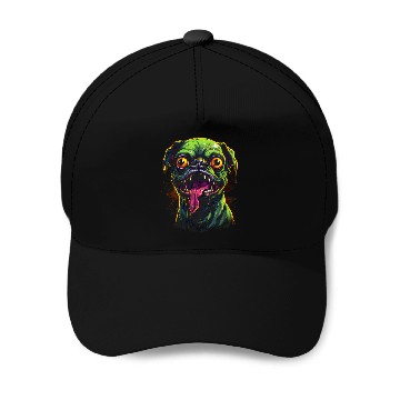 Discover Zombie Pug Baseball Tees Baseball Caps
