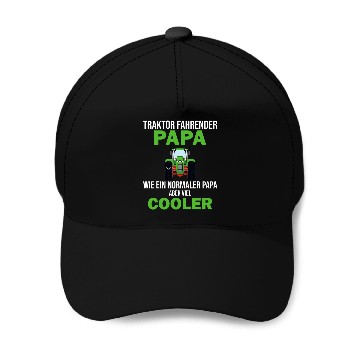 Discover Tractor Driving Dad Farmer Baseball Caps